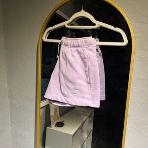 Nike Lavender Women's Fleece Shorts